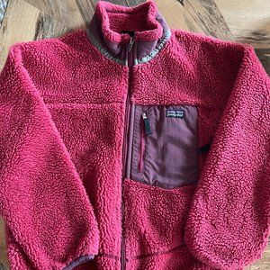 Patagonia Kids' Retro-X Fleece Jacket, Red Unisex Size (M) 10